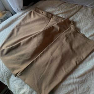 Tan Semi-Flared Pants